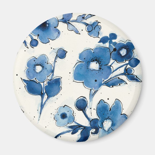 Imã Blogues azuis independentes (Frente)