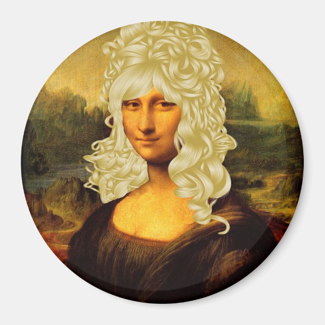 Imã Blonde Mona Lisa (Frente)