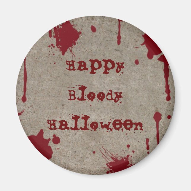 Imã Bloody Halloween Magnet (Frente)