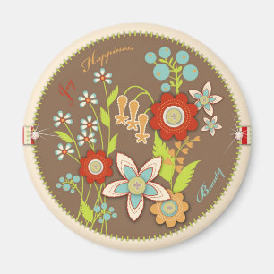 Imã Blooming Birthday Magnet