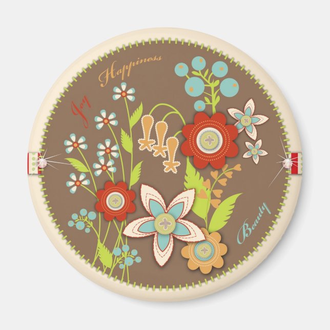 Imã Blooming Birthday Magnet (Frente)