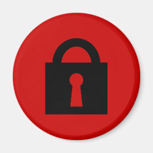 Imã Bloquear. Ícone Secreto ou Confidencial Superior.