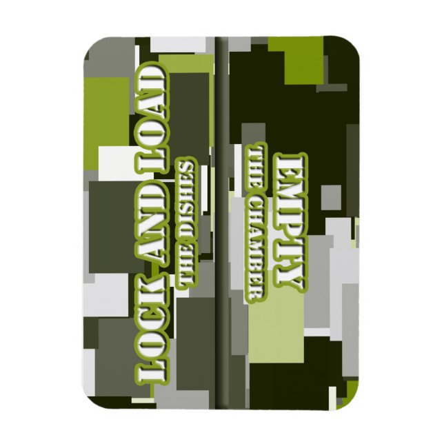 Ímã Bloqueio urbano verde na máquina de lavar loiça (Vertical)