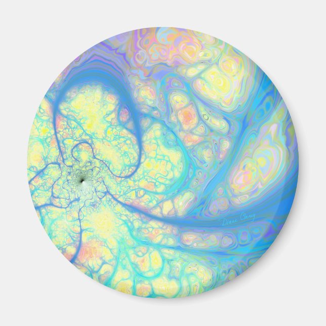 Imã Blue Angel - Azure & Lemon cósmicos (Frente)