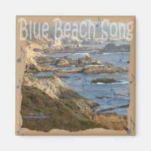 Imã Blue Beach Song™ - Magnet Quadrado