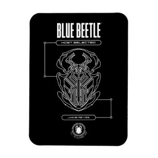 Ímã Blue Beetle Scarab Tech Graphic