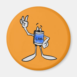 Imã Blue Can Creature Kitchen Fridge Magnet