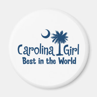 Imã Blue Carolina Girl Best in the World