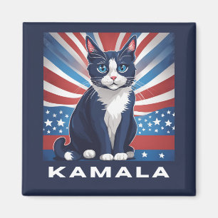Imã Blue Cat para Kamala 2024 Democrata Eleitoral dos
