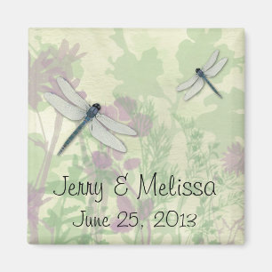 Imã Blue Dragonflies Weding Favor Magnet