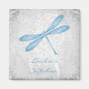 Imã Blue Dragonfly - Magnet Personalizado