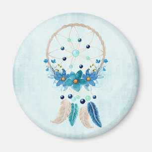 Imã Blue Dreamcatcher Na moda Boho Design