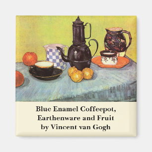 Imã Blue Enamel Coffeepot por Vincent van Gogh