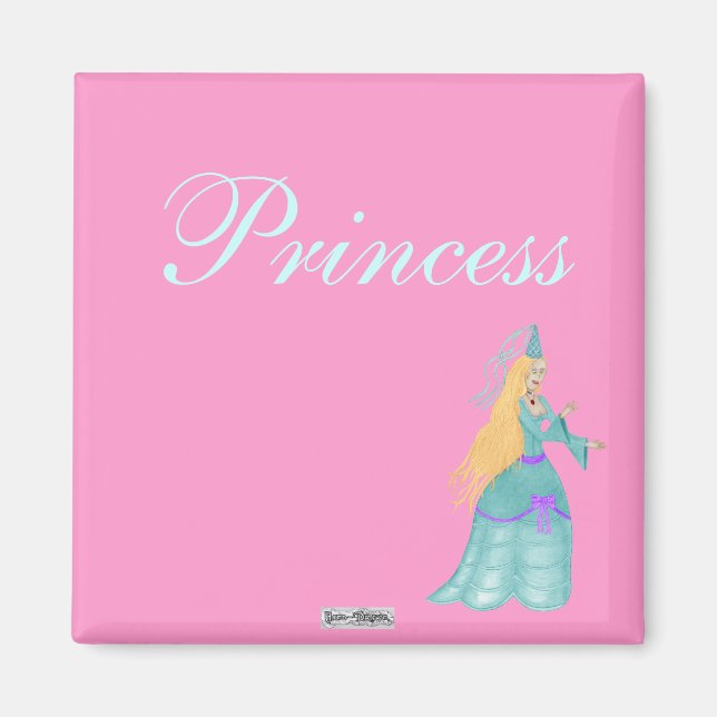 Imã Blue Fairytale Princess Magnet (Frente)