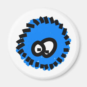 Imã Blue Fluffy Germ