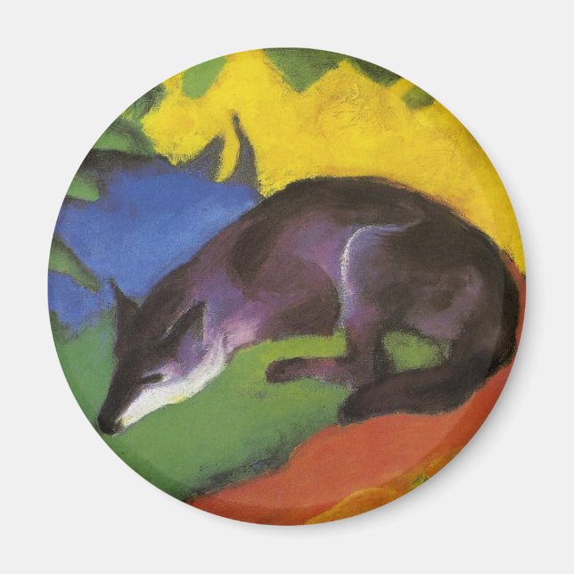 Imã Blue Fox (por Franz Marc) (Frente)