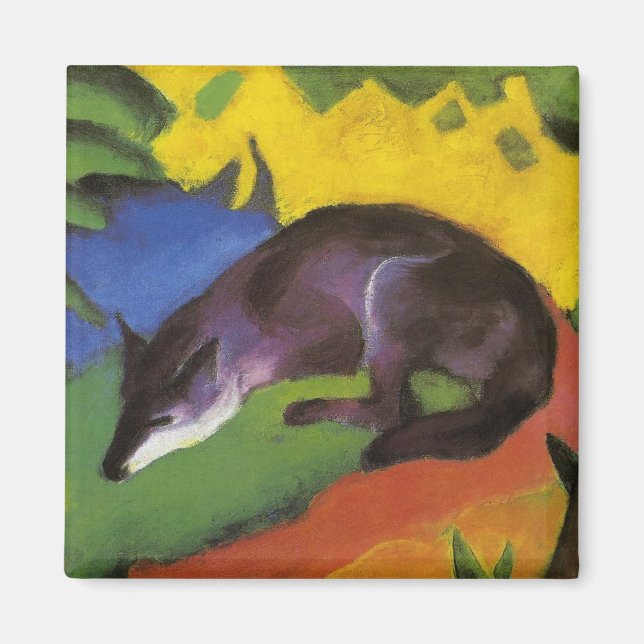 Imã Blue Fox (por Franz Marc) (Frente)
