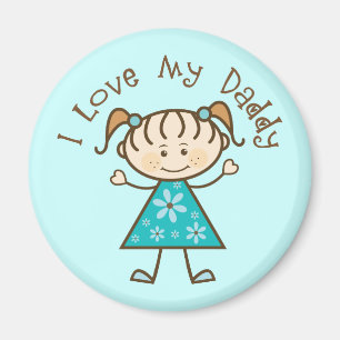 Imã Blue I Love My Pai Gift