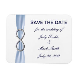 Ímã Blue Infinity Wedding Save The Date Magnet