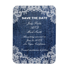 Ímã Blue Jean Denim E Lace Salvar A Data