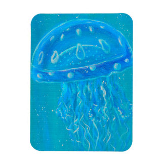 Ímã Blue Jellyfish Painting