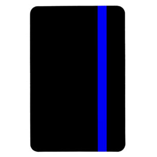 Ímã Blue Line fino simbólico no preto