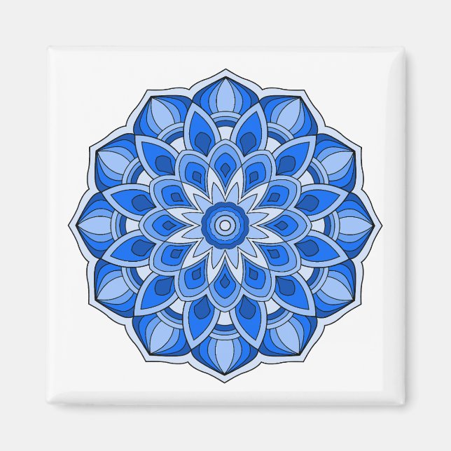 Imã Blue Mandala (Frente)