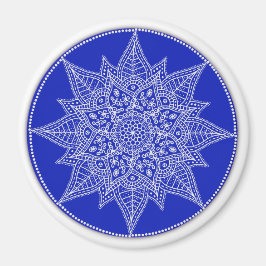 Imã Blue Mandala Magnet