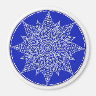 Imã Blue Mandala Magnet