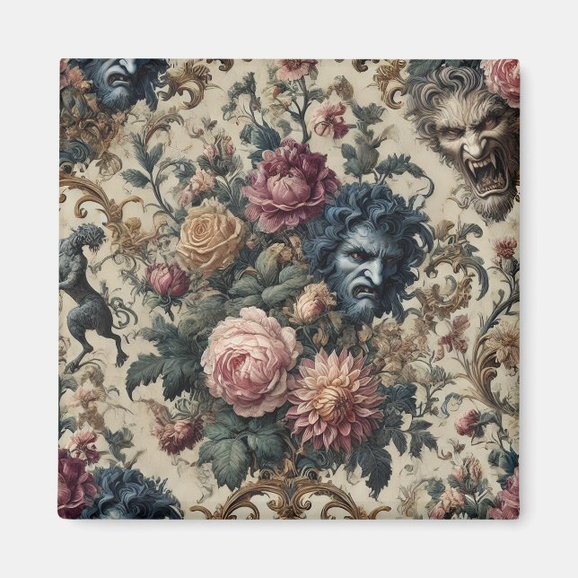 Imã Blue Moon Grimoire - Vitoriano Gótico (Frente)