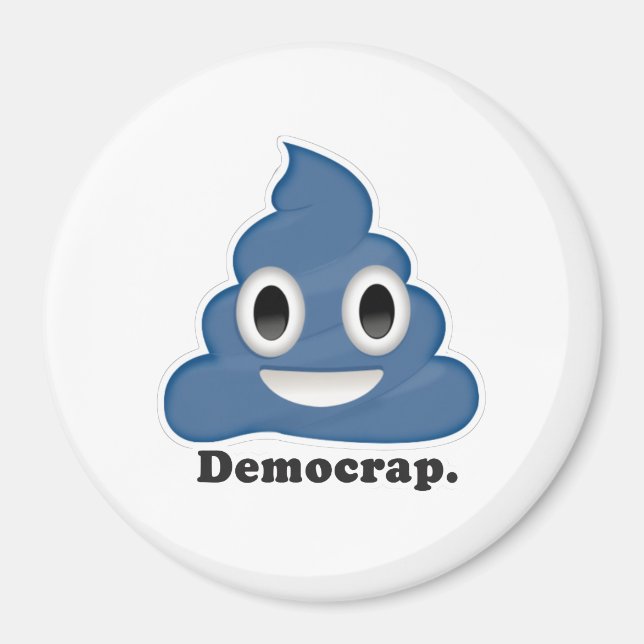 Imã Blue Poo Democrap - (Frente)