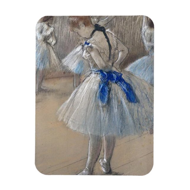 Ímã Blue Ribbon Dancer Edgar Degas (Vertical)