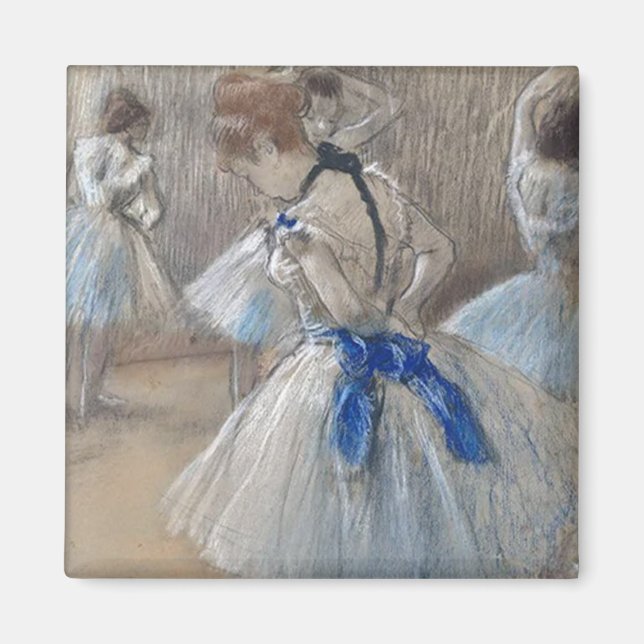 Imã Blue Ribbon Dancer Edgar Degas (Frente)