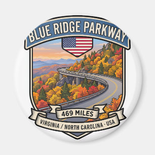 Imã Blue Ridge Parkway Estrada Cênica dos Apalaches