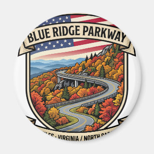 Imã Blue Ridge Parkway North Carolina Rota Cênica