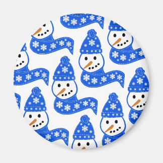 Imã Blue Snowmen Escava Magnet