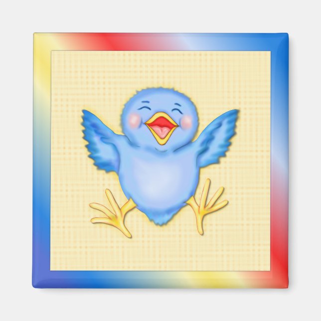 Imã Bluebird da felicidade (Frente)