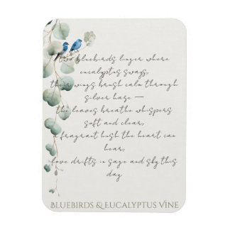 Ímã Bluebirds & Eucalyptus Vine