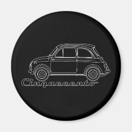Imã Blueprint italiano Oldtimer Fiat Cinquecento 500 c