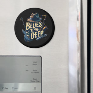 Imã Blues Music Retro Aestético Vintage Jazz