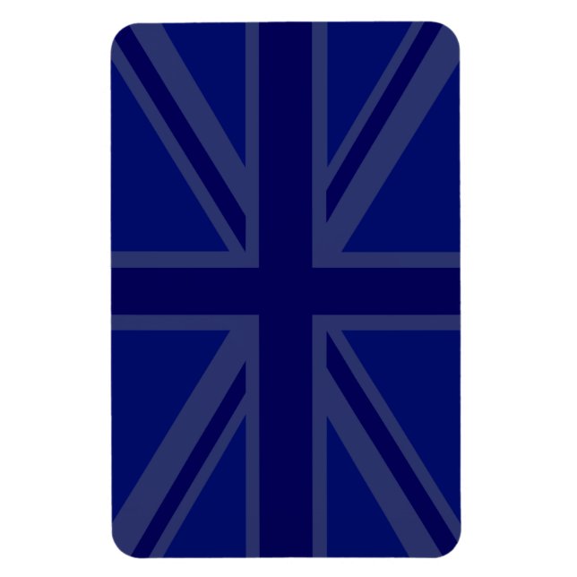 Ímã Blues para bandeira britânica de bandeira da União (Vertical)