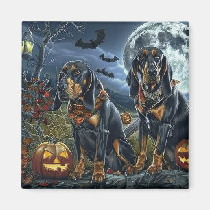Imã Bluetick Coonhound Halloween Spooky