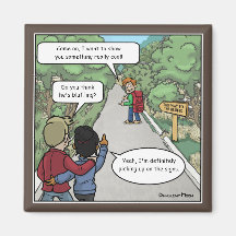 Bluffing Engraçado Magnet