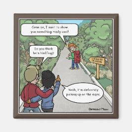 Imã Bluffing Engraçado Magnet