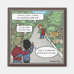 Imã Bluffing Engraçado Magnet