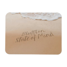 Ímã Bluffton Estado de Espírito Escrito na Areia Praia