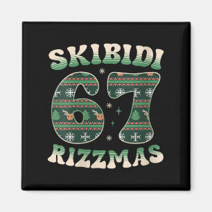 Imã Blusas Skibidi Rizzmas 67 Seis Sete Meme Natal Fei
