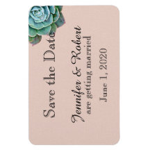 Blush Succulent Wedding Salvar Data