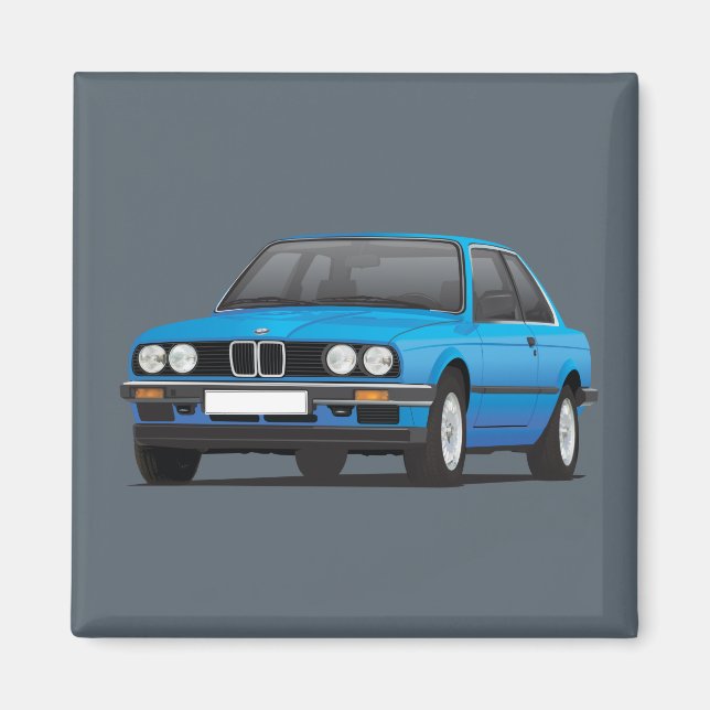 Imã BMW E30 (série 3) azul (Frente)