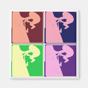 Imã BMX Bike Rider Pop Art